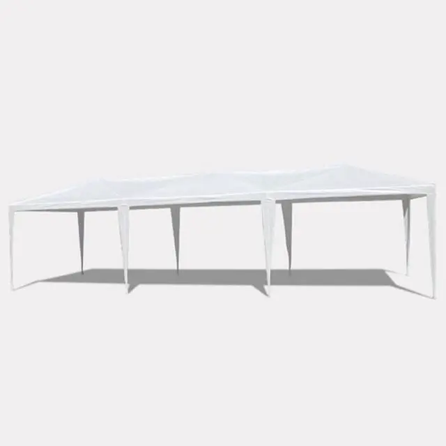 Alt view image 2 of 4 - Premium Wedding Party Canopy Tent with Removable Sidewalls for Outdoor Events & Celebrations, Heavy Duty Gazebo with Roll-Up Walls for Backyard Gatherings & Trade Shows (10x30'-5 / White)