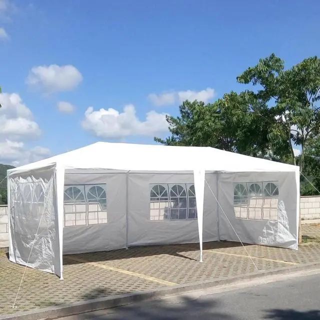 Alt view image 4 of 4 - Premium Wedding Party Canopy Tent with Removable Sidewalls for Outdoor Events & Celebrations, Heavy Duty Gazebo with Roll-Up Walls for Backyard Gatherings & Trade Shows (10x20'-6 / White)
