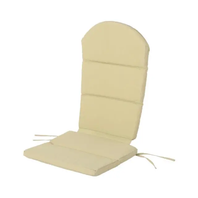 Alt view image 7 of 7 - Vibrant Chaise Lounge Cushion with Secure Tie Straps for Adirondack Chairs, Non-Slip Seat Mat with Spill-Shedding Surface for Patio, Deck, Backyard and Outdoor Lounging (Khaki*2)