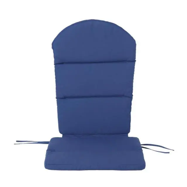 Alt view image 6 of 7 - Vibrant Chaise Lounge Cushion with Secure Tie Straps for Adirondack Chairs, Non-Slip Seat Mat with Spill-Shedding Surface for Patio, Deck, Backyard and Outdoor Lounging (Dark Blue*4)