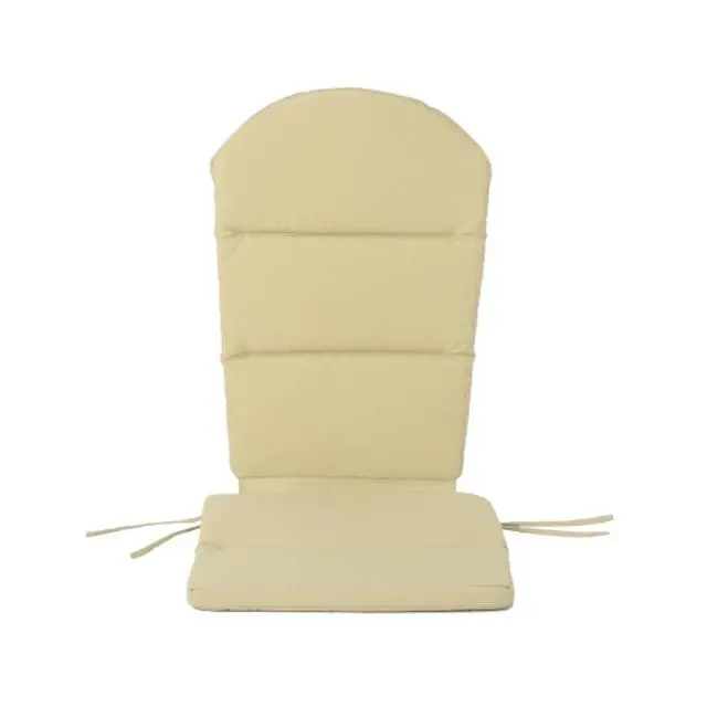 Alt view image 5 of 5 - Vibrant Chaise Lounge Cushion with Secure Tie Straps for Adirondack Chairs, Non-Slip Seat Mat with Spill-Shedding Surface for Patio, Deck, Backyard and Outdoor Lounging (Khaki*4)