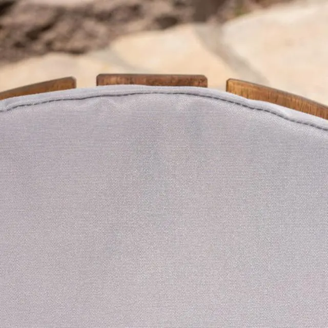 Alt view image 4 of 7 - Vibrant Chaise Lounge Cushion with Secure Tie Straps for Adirondack Chairs, Non-Slip Seat Mat with Spill-Shedding Surface for Patio, Deck, Backyard and Outdoor Lounging (Grey*4)