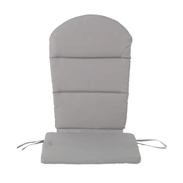 Alt view image 5 of 7 - Vibrant Chaise Lounge Cushion with Secure Tie Straps for Adirondack Chairs, Non-Slip Seat Mat with Spill-Shedding Surface for Patio, Deck, Backyard and Outdoor Lounging (Grey*4)