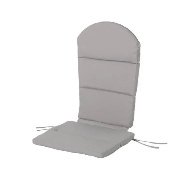 Alt view image 7 of 7 - Vibrant Chaise Lounge Cushion with Secure Tie Straps for Adirondack Chairs, Non-Slip Seat Mat with Spill-Shedding Surface for Patio, Deck, Backyard and Outdoor Lounging (Grey*4)