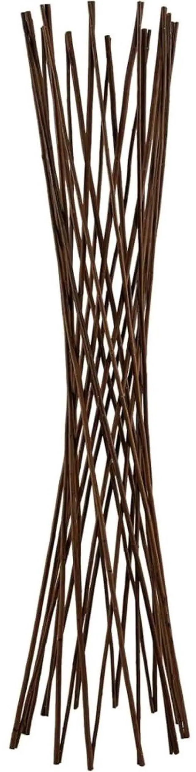 Main image of Willow Funnel Trellis with Wood Frame for Growing Vegetables, Flowers, Outdoor Expandable Garden Trellis Support Tower with Space-Saving Design for Backyard, Lawn (5FT 6PCS)