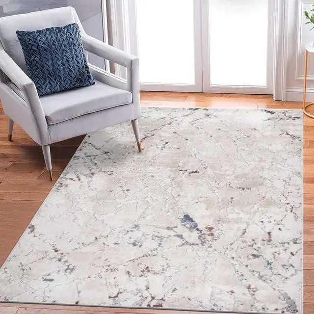 Main image of Home Design Indoor Machine Washable Area Rug with Non-Slip Backing for Entrances, Hallways, Corridors, Kitchens, Living Rooms, Dining Rooms (8X10 Multi)
