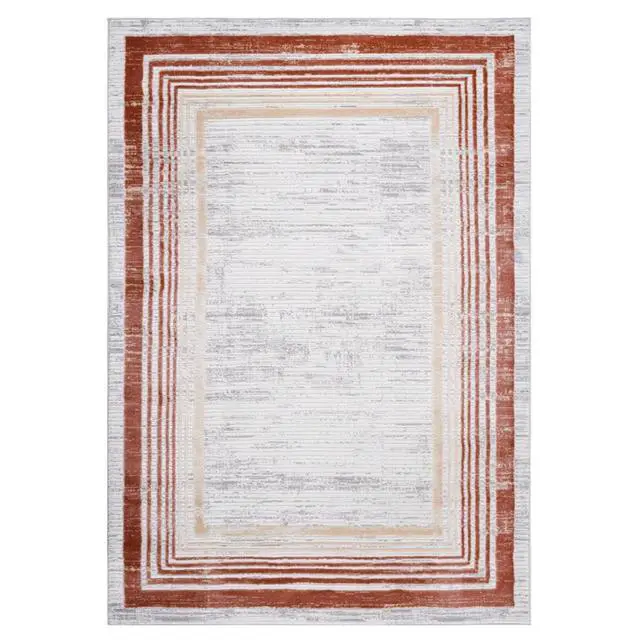 Alt view image 2 of 7 - Trendy Style Home Décor Collection Washable Non-Slip Area Rug for Living Room, Dining Room, Bedroom, Entryway, Nursery, Dorm Room, Study, Home Office, or Eat-in Kitchen (Brown 4)