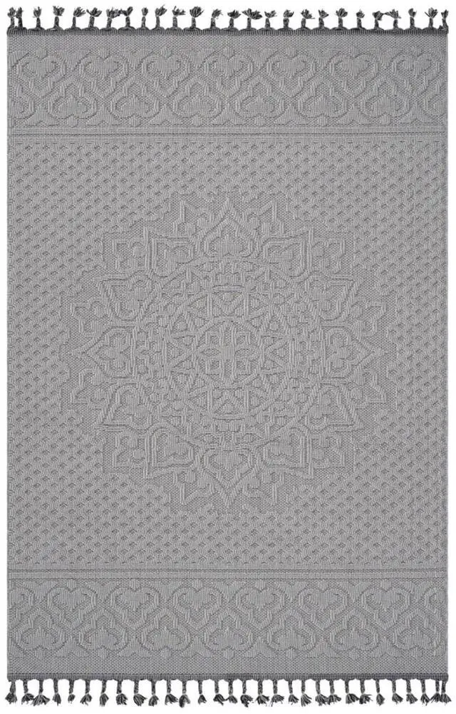 Main image of Modern Trendy Style Area Rug, 0.28 Inches Medium Pile Height Machine-Woven Area Rug for Bedroom Living Room Dining Room Office Playroom Nursery (5X7 White)