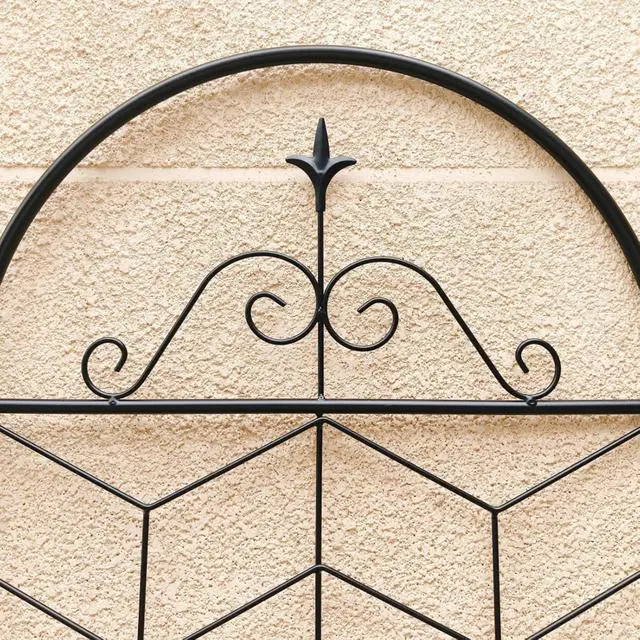 Alt view image 3 of 7 - Metal Garden Trellis with Iron Frame for Growing Fruits, Vegetables, Plants, Outdoor Rustproof Trellis with Metal Galvanized Tube for Backyard, Lawn, Garden (4 Pack-H86'')