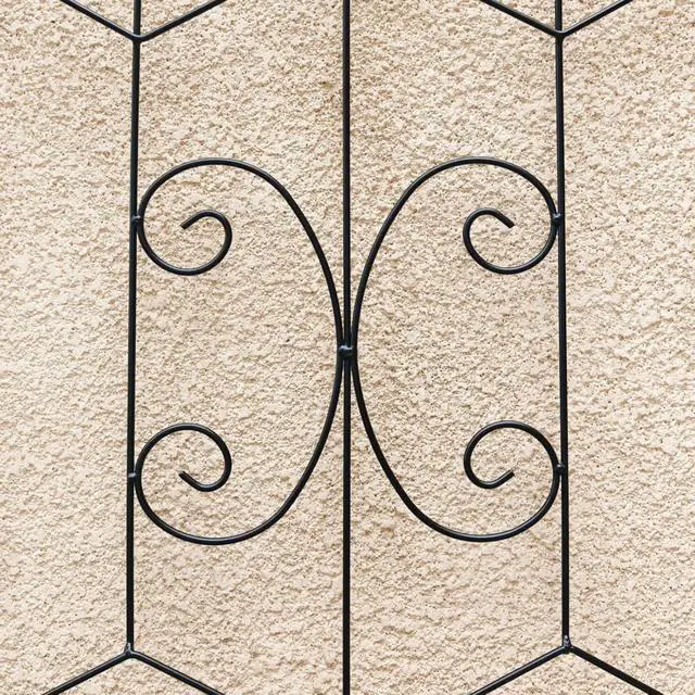 Alt view image 4 of 7 - Metal Garden Trellis with Iron Frame for Growing Fruits, Vegetables, Plants, Outdoor Rustproof Trellis with Metal Galvanized Tube for Backyard, Lawn, Garden (4 Pack-H86'')