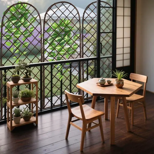 Main image of 2 Pieces Arched Willow Lattice Trellis with Arch-top Diamond Lattice Design for Growing Flowers, Plants, Outdoor Tall Standing Fence with Wood Frame for Backyard, Lawn