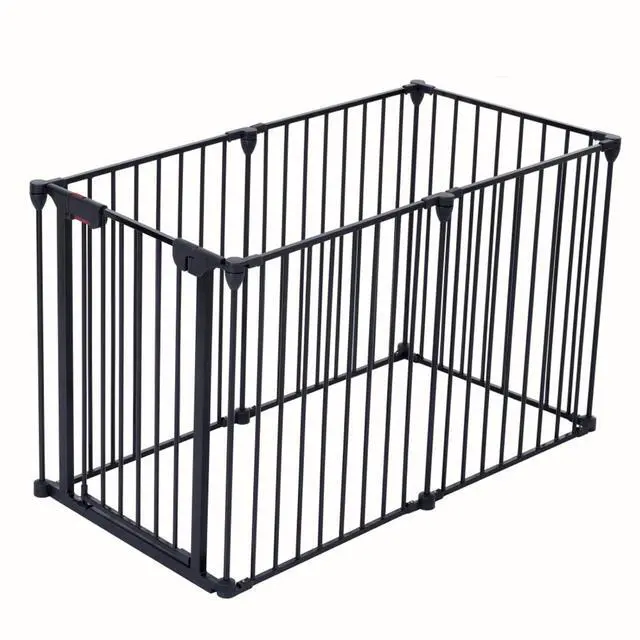 Alt view image 5 of 7 - Adjustable Safety Gate with Versatile Panel Design for Securing Doorways, Stairs, Fireplaces & Prohibited Areas in Household Spaces (150")