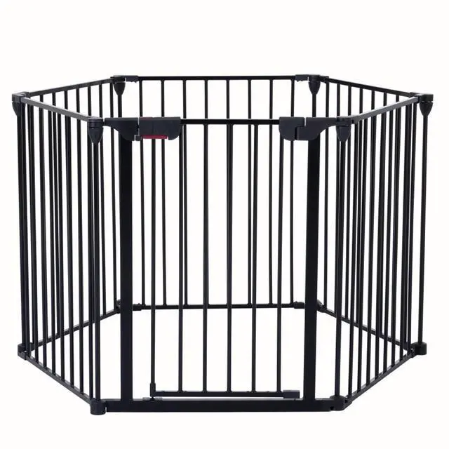 Alt view image 7 of 7 - Adjustable Safety Gate with Versatile Panel Design for Securing Doorways, Stairs, Fireplaces & Prohibited Areas in Household Spaces (150")