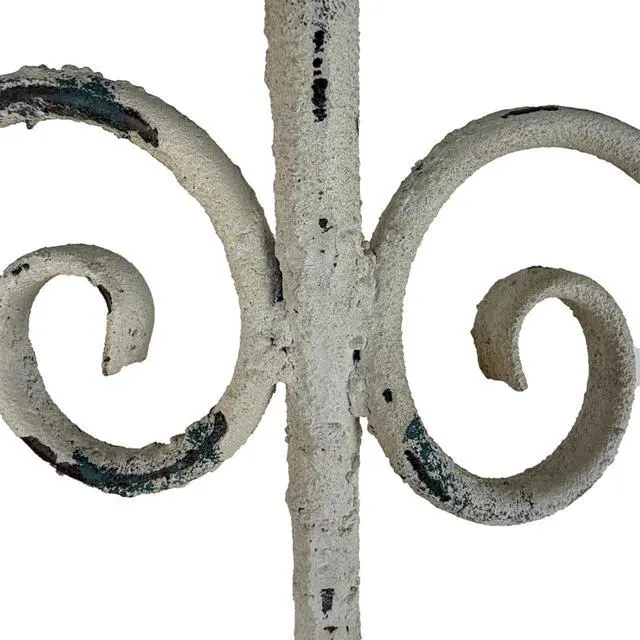 Alt view image 6 of 7 - Vintage Garden Fence with Rustic Style and Iron Frame for Backyard, Lawn, Outdoor Animal Barrier, Flowers Plants Barrier for Poolside, Patio, Porch, Rustproof Landscape Fencing
