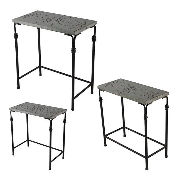 Alt view image 2 of 7 - Planter Set with Wooden Legs and Rope Texture for Backyard, Living Room, Lawn, Outdoor Flower Pot Set with Classic Design for Growing Flowers, Herbs, Plants (Antique Gray + Iron)