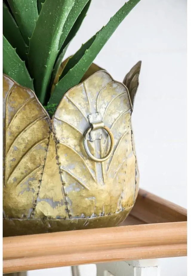 Alt view image 4 of 7 - Cement Planters Sets with Drainage Holes and Classic Design for Backyard, Living Room,Outdoor Flower Pots with Sturdy Construction for Growing Succulents, Plants (Antique Yellow + zinc-1)