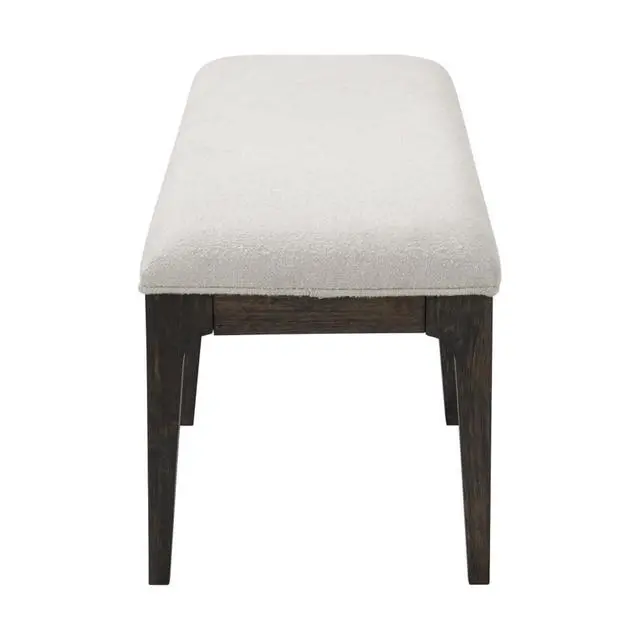 Alt view image 5 of 5 - Simple Coastline Style Dining Chair, Stable and Sturdy Wood Frame, Soft and Comfortable Polyester Fabric, Creating A Classic Visual Effect, Suitable for Kitchen Use (Brown + Bench)