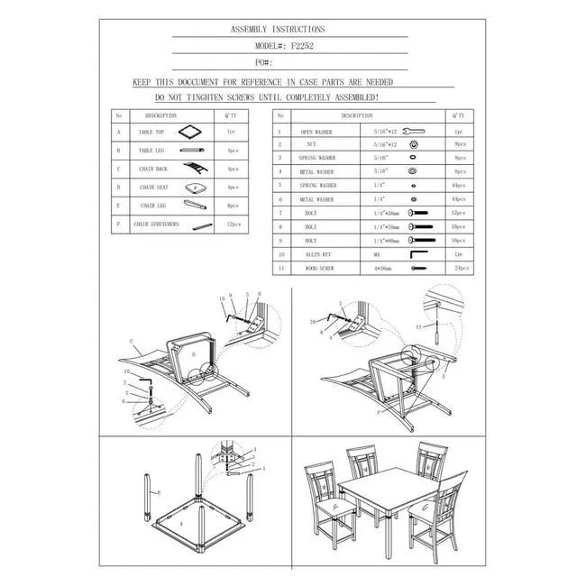 Alt view image 6 of 6 - 5-Piece Retro Dining Table Set with Square Table and 4 Chairs for Bar Cafe, Vintage Kitchen Set with Unique Eyelet Design Backrest & Solid Wood Frame for Dining Room