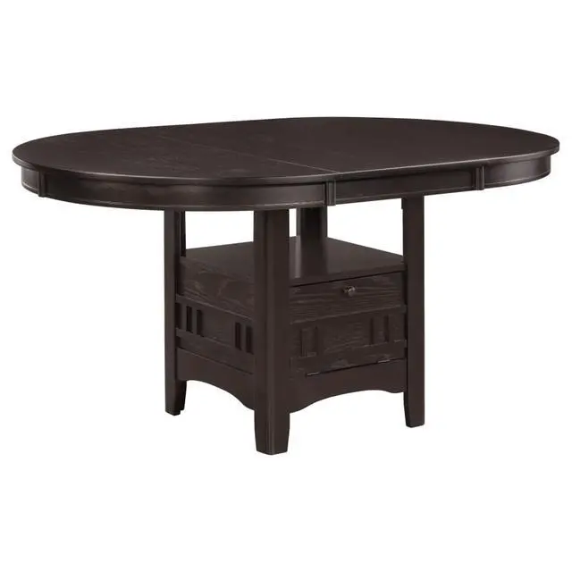 Alt view image 3 of 7 - 5-Piece Oval Kitchen Set with Extendable Tabletop and 4 Ergonomic Chairs for Home Restaurant, Retro Dining Table and Chairs Set with Closed Storage Unit for Dining Room