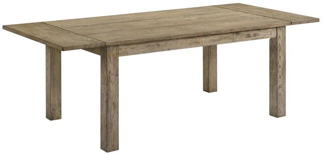 Alt view image 3 of 7 - Hassyee 5-Piece Dining Table Set with Extendable Tabletop and 4 Ladder Back Chairs for Family Gathering, Farmhouse Kitchen Table Set with Solid Wood Frame for Dining Room