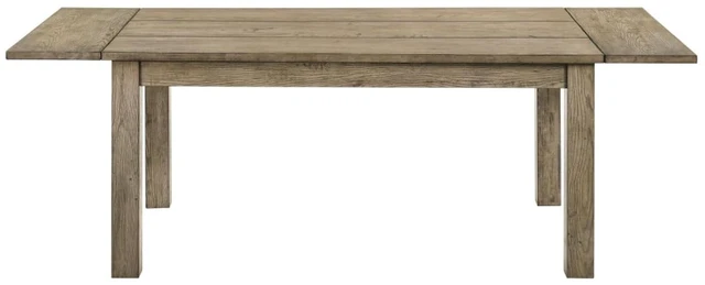 Alt view image 4 of 7 - Hassyee 5-Piece Dining Table Set with Extendable Tabletop and 4 Ladder Back Chairs for Family Gathering, Farmhouse Kitchen Table Set with Solid Wood Frame for Dining Room