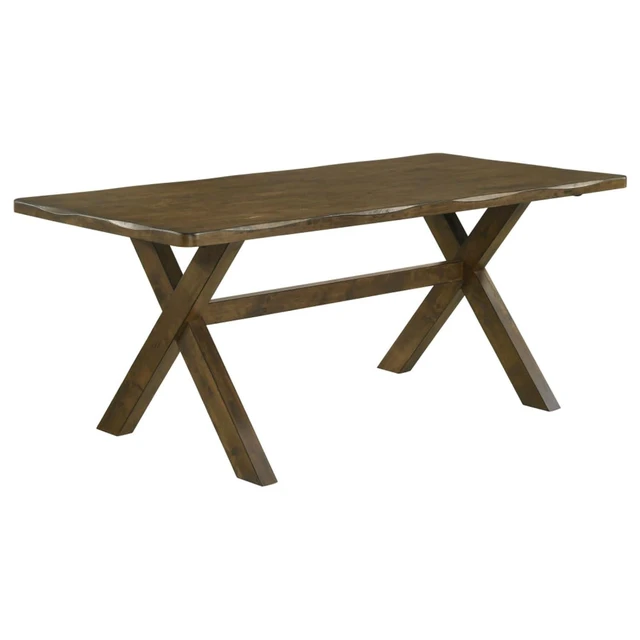 Alt view image 6 of 7 - Hassyee 5-Piece Dinner Table Set with Rectangular Table and 4 Ladder Back Chairs for Dining Room, Farmhouse Kitchen Table Set with X Shape Wood Legs for Family Gatherings