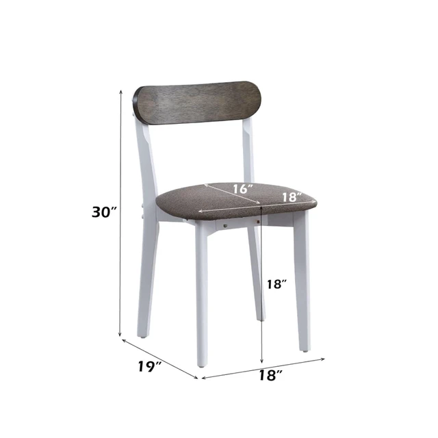 Alt view image 3 of 7 - Hassyee 5-Piece Dining Sets with Rectangular Table and 4 Upholstered Chairs for Tavern Pub Bistro Home Restaurant, Farmhouse Kitchen Set with MDF Tabletop for Dining Room