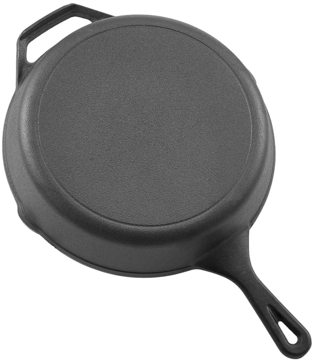 Alt view image 3 of 7 - 4-Piece Frying Pan Set with Heat-Insulating Sleeve Handles and Natural Oil Coating for All Stovetop Use, Durable Cast Iron Skillet with Oven-Safe Build and Scratch-Fighting Surface for Home Cooking