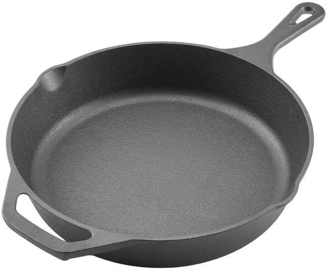 Alt view image 4 of 7 - 4-Piece Frying Pan Set with Heat-Insulating Sleeve Handles and Natural Oil Coating for All Stovetop Use, Durable Cast Iron Skillet with Oven-Safe Build and Scratch-Fighting Surface for Home Cooking