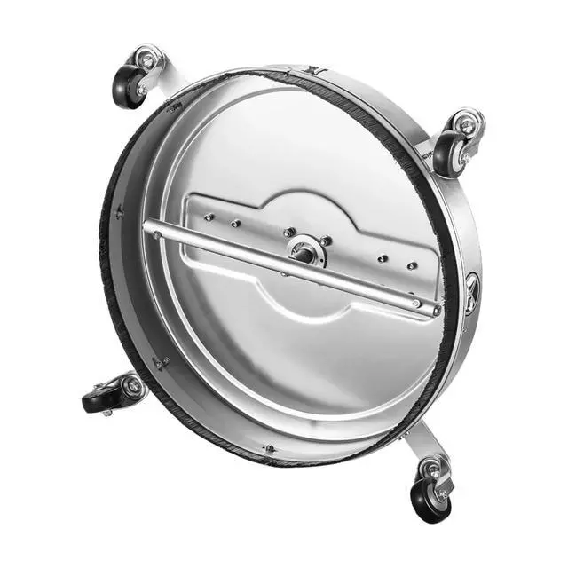 Alt view image 4 of 7 - Heavy-Duty Surface Washer with Adjustable Rotating Handle and Swivel Wheels for Large-Area Floor Washing, Power Water Blaster with Dual Rotating Nozzles for Driveway and Patio Washing
