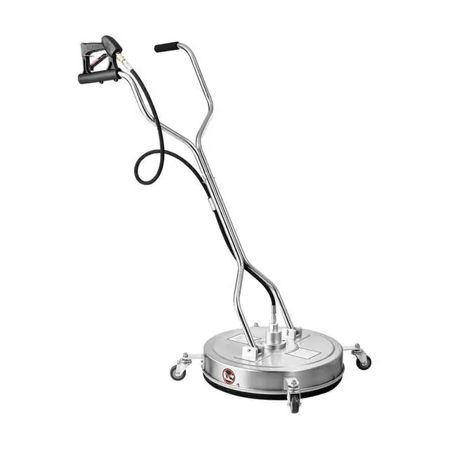 Alt view image 3 of 7 - Heavy-Duty Surface Washer with Adjustable Rotating Handle and Swivel Wheels for Large-Area Floor Washing, Power Water Blaster with Dual Rotating Nozzles for Driveway and Patio Washing