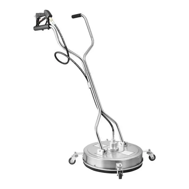 Alt view image 3 of 7 - 20 Inch Power Washer with Dual Rotating Nozzles for Driveway and Patio Washing, Pressure Washing Machine with Adjustable Rotating Handle and Swivel Wheels for Large-Area Floor Washing