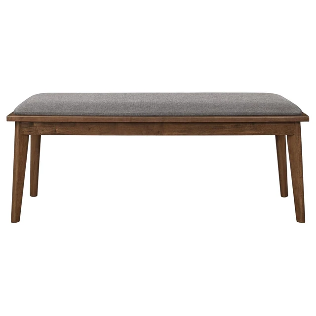 Alt view image 6 of 7 - Hassyee 6-Piece Dinner Table Set with Extendable Tabletop and 4 Upholstered Chairs & 1 Bench for 6, Farmhouse Kitchen Set with Half Moon Backrest & Wood Frame for Family Gathering