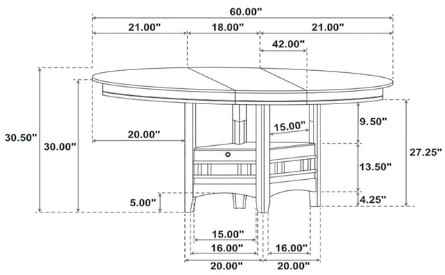 Alt view image 7 of 7 - Hassyee 5-Piece Dining Sets with Oval Table, Extendable Tabletop & 4 Upholstered Chairs for Tavern Pub Bistro Home Restaurant, Vintage Kitchen Table Set with Storage Shelf for Dining Room
