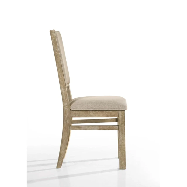 Alt view image 6 of 7 - Hassyee 5-Piece Dining Table and Chairs Set with Round Table and 4 Upholstered Chairs for Home Bar Cafe, Rustic Dining Sets with Cross-Shaped Pedestal Base for Dining Room