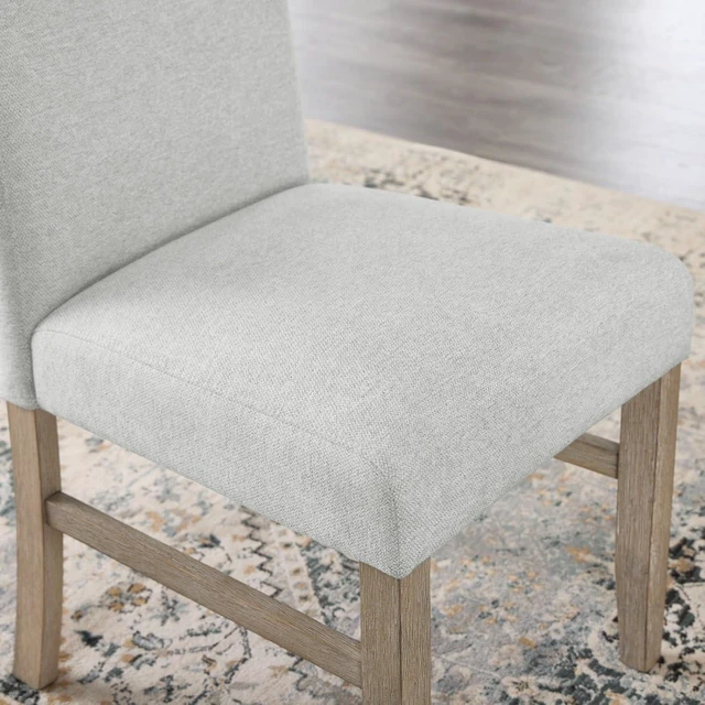 Alt view image 5 of 5 - Hassyee 5-Piece Dining Sets with Rectangular Table and 4 Upholstered Chairs for Tavern Pub Bistro Home Restaurant, Rustic Kitchen Set with Faux Marble Tabletop & Wood Legs for 4