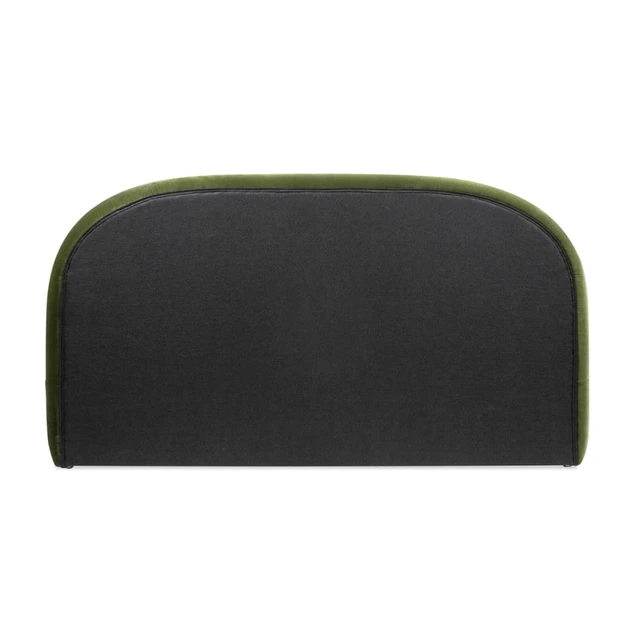 Alt view image 5 of 7 - Hassyee King/Queen Size Upholstered Platform Bed with Velvet Headboard, Panel Bed Frame with Slat Support, Grounded Beds for Master Bedroom Guest Room Apartment, No Box Spring Needed (Queen Green)