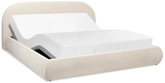 Alt view image 5 of 7 - Hassyee King/Queen Size Upholstered Platform Bed with Velvet Headboard, Panel Bed Frame with Slat Support, Grounded Beds for Master Bedroom Guest Room Apartment, No Box Spring Needed (King Beige)