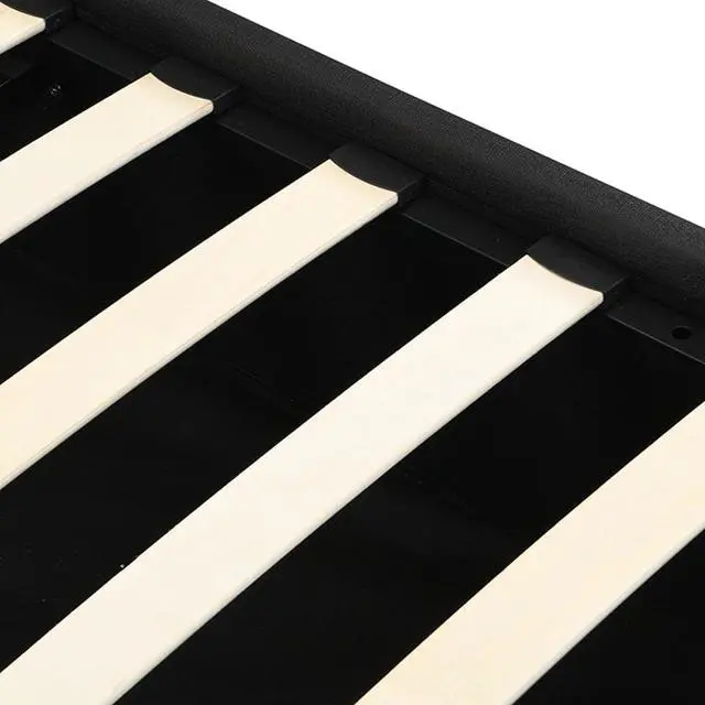 Alt view image 7 of 7 - Hassyee Queen Size Modern Upholstered Platform Bed with Padded Headboard, Hydraulic Storage Gaming Bed Frame with Slat Support for Bedroom Apartment Gaming Room, Quick Assembly (Black+ Gray Queen)