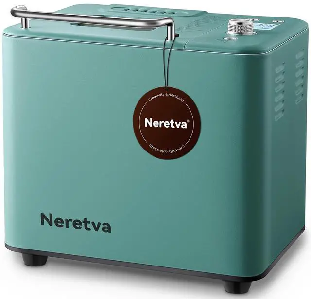 Main image of 20-in-1 2LB Bread Maker Metal Bread Machine with Dual Heater, Green