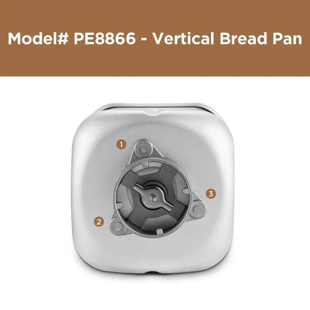 Alt view image 4 of 6 - Bread Machine Pan with one paddle, Stainless Steel, 768490022642