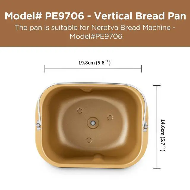 Alt view image 6 of 6 - Bread Machine Pan - PE9706U