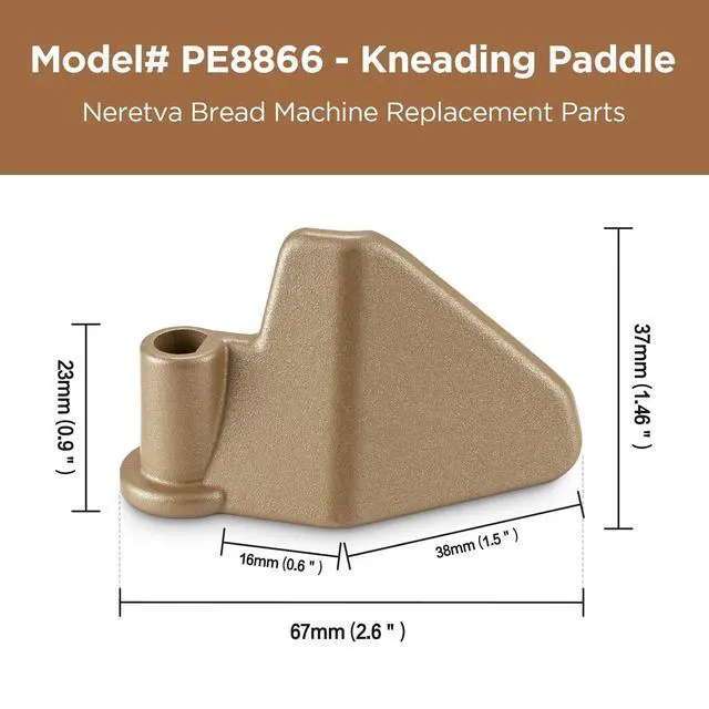 Alt view image 5 of 6 - Bread Machine Pan with one paddle, Stainless Steel, 768490022642