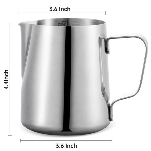 Alt view image 4 of 7 - 20 Bar Espresso Machine with Milk Frothing Steam Wand&Milk Frothing Pitcher 20 oz Milk Hand Held Frother Steamer Pitcher Jug Cup