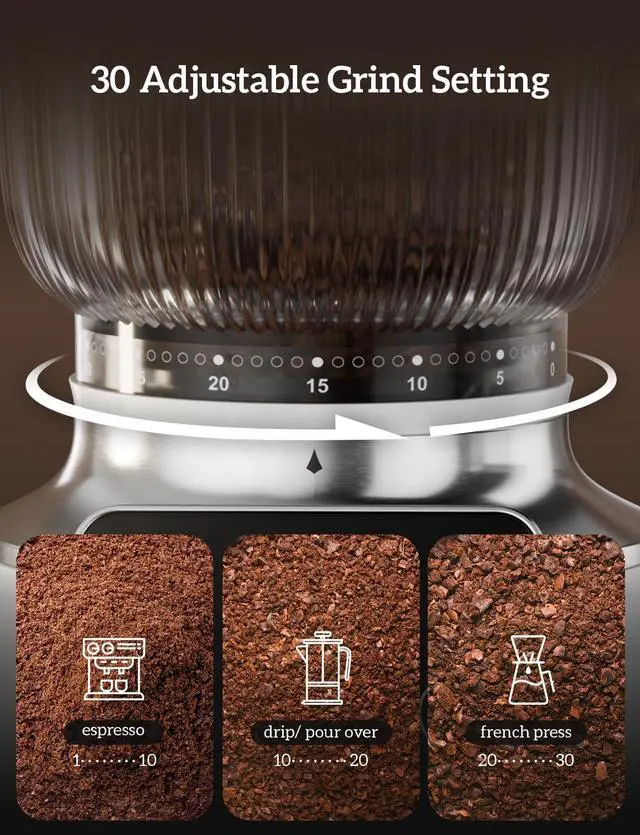 Alt view image 5 of 7 - Super Compact Espresso Maker Stainless Steel Professional Coffee Machine Espresso & 2 in 1 Professional Espresso Grinder