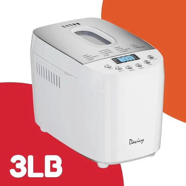 Alt view image 3 of 7 - Bread Maker Machine with 2 Dough Kneading Paddles,15-in-1 Automatic Large Capacity Bread Machine Nonstick Bowl For Bread, Jam& Yogurt, 3 Loaf Sizes and 3 Crust Settings