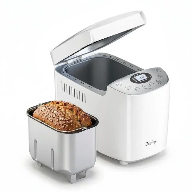 Main image of Bread Maker Machine with 2 Dough Kneading Paddles,15-in-1 Automatic Large Capacity Bread Machine Nonstick Bowl For Bread, Jam& Yogurt, 3 Loaf Sizes and 3 Crust Settings