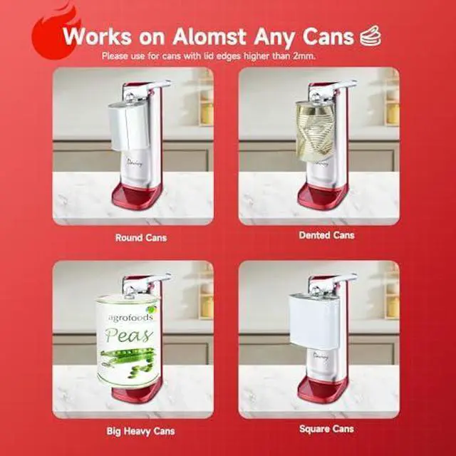 Alt view image 5 of 6 - 3.3LB Bread Maker+ Stainless Steel-red Can Opener Combo Bundle
