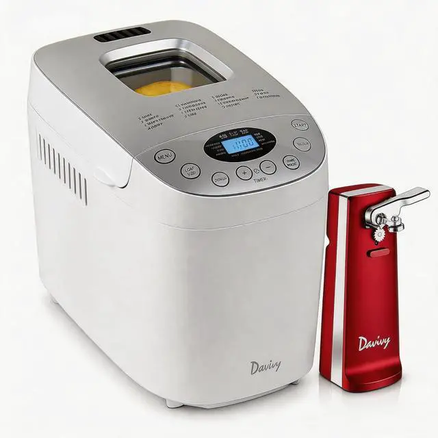 Main image of 3.5LB Bread Maker+ ABS-Red Can Opener Bundle Combo