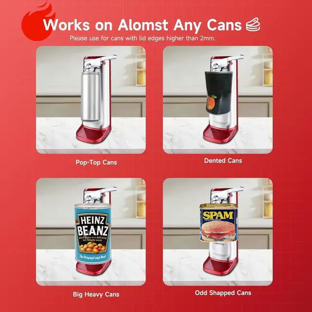 Alt view image 6 of 6 - 3.3LB Bread Maker+Stainless Steel-red Can Opener Bundle Combo